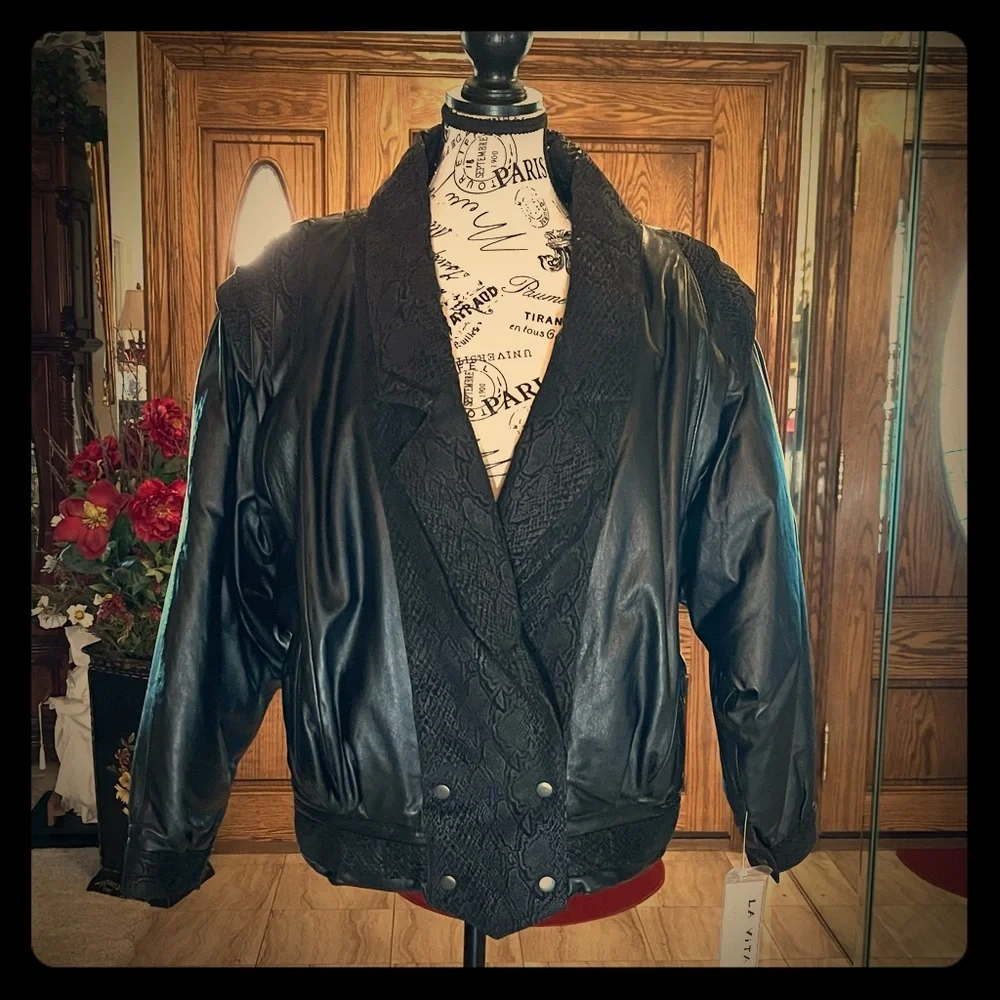 VINTAGE 80’s LA VITA BOMBER JACKET - Picture 1 of 14